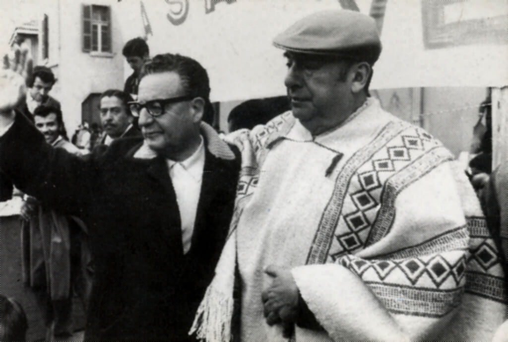 Salvador Allende y Pablo Neruda